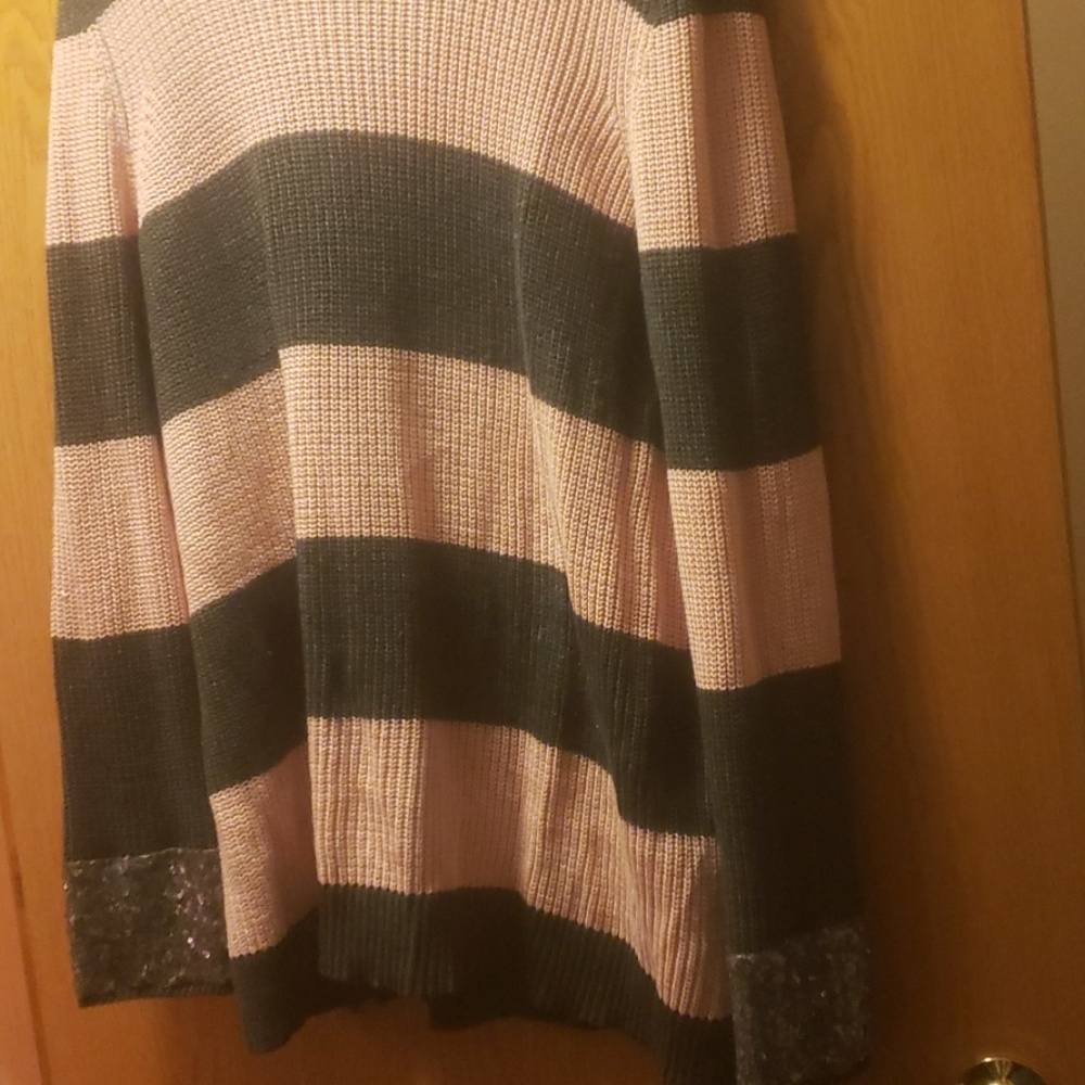 Pink and grey sweater
